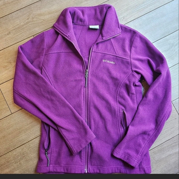 Columbia Rich Purple Fleece Outerwear - Picture 1 of 4
